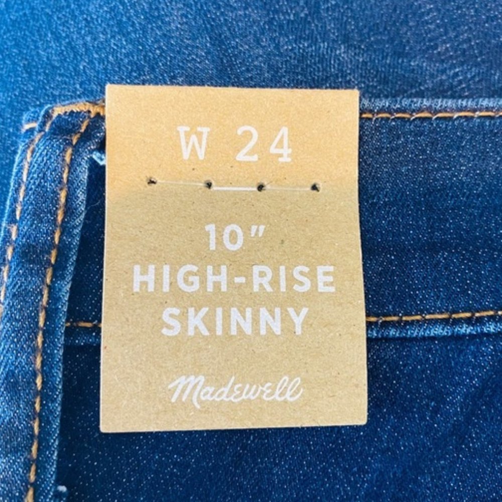 NEW Madewell 10" High Rise Skinny Jean Tarren 24 - Picture 7 of 9